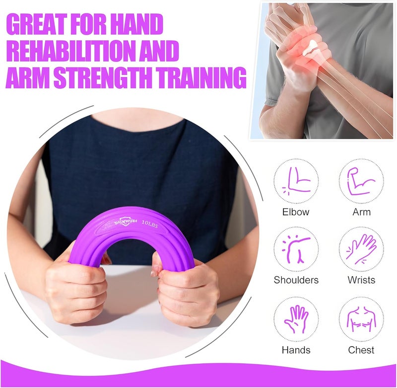 DICYWUDI Flex Therapy Bar and Grip Strength Trainers set, Physical Therapy & Resistance Bar for Golfers Elbow, Tendinitis, Wrist,Forearms Pain, Improve Grip Strength and Relieve Pain - Image 3